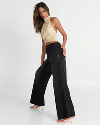 Rhiannon | High Neck Ruched Halter Top