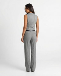 Darcie | Knit Waistcoat Wide Leg Trousers Set