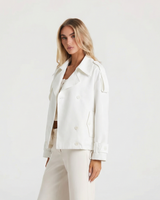 Lexi | Cropped Double-Breasted Trench Coat