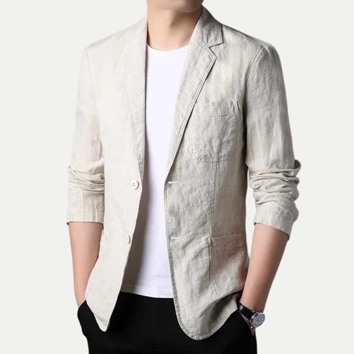 Davenport linen blazer Light Beige
