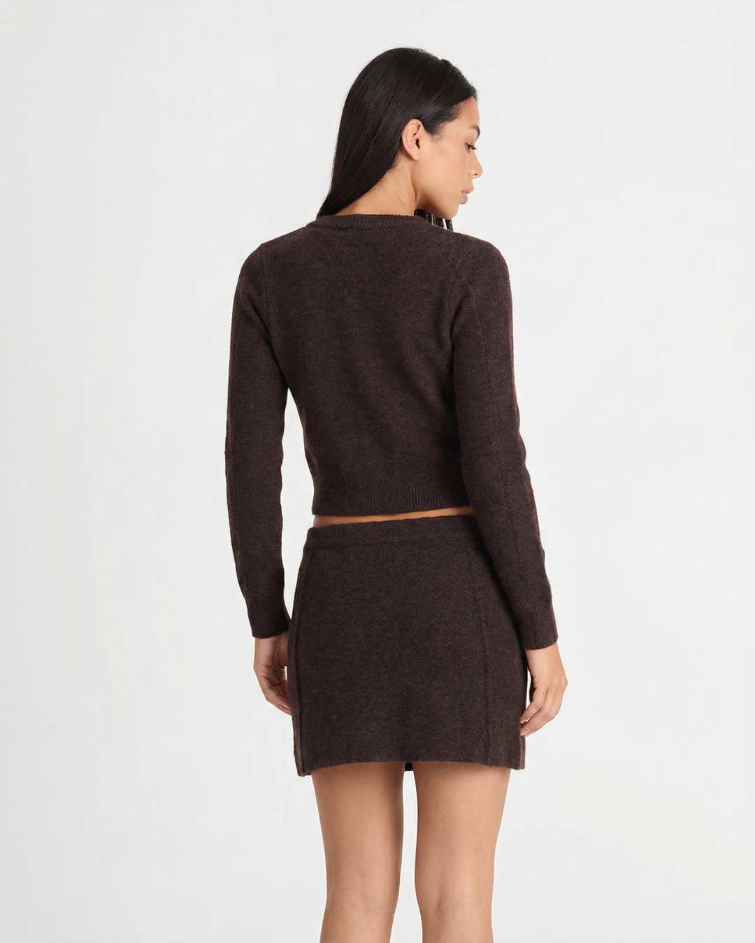 Abigail | Cropped Cardigan Knit Co-ord Set