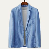 Maximilian summer linen blazer