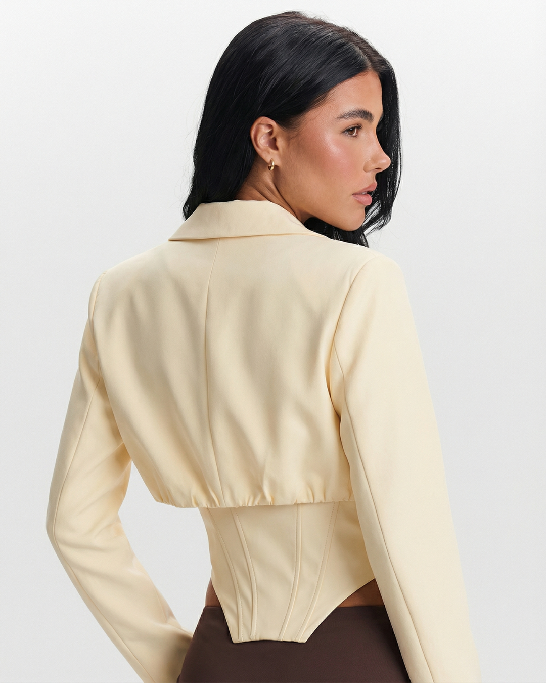 Florence | Corset Cropped Blazer Summer Co-ord Set