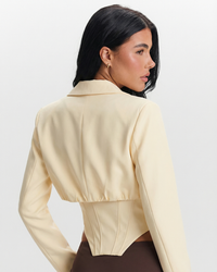Florence | Corset Cropped Blazer Summer Co-ord Set