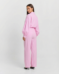 Clara | Striped Cotton Relaxed Wide Leg Co-ord Set