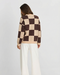 Ailsa | Relaxed Check Knit Top