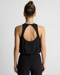 Blythe | Keyhole Cut-Out Embellished Halter Top