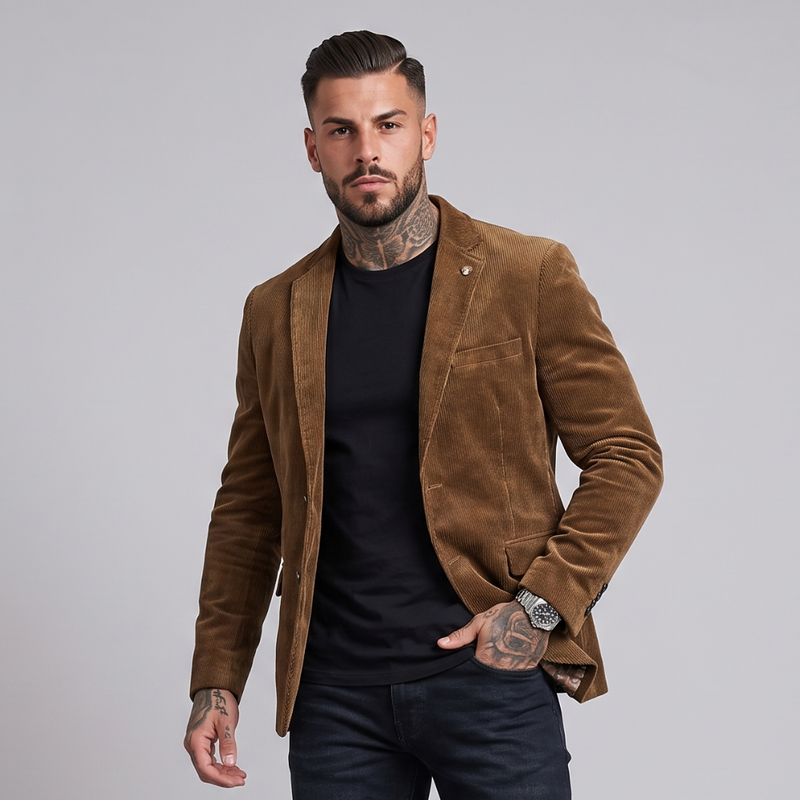Malcolm | Vintage Corduroy Tailored Blazer