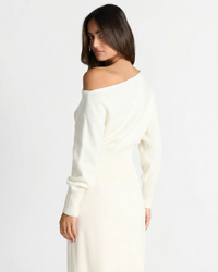 Arabella | Relaxed Off Shoulder Knit Top