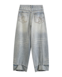 Mabel | Wide Leg Mid Rise Jeans