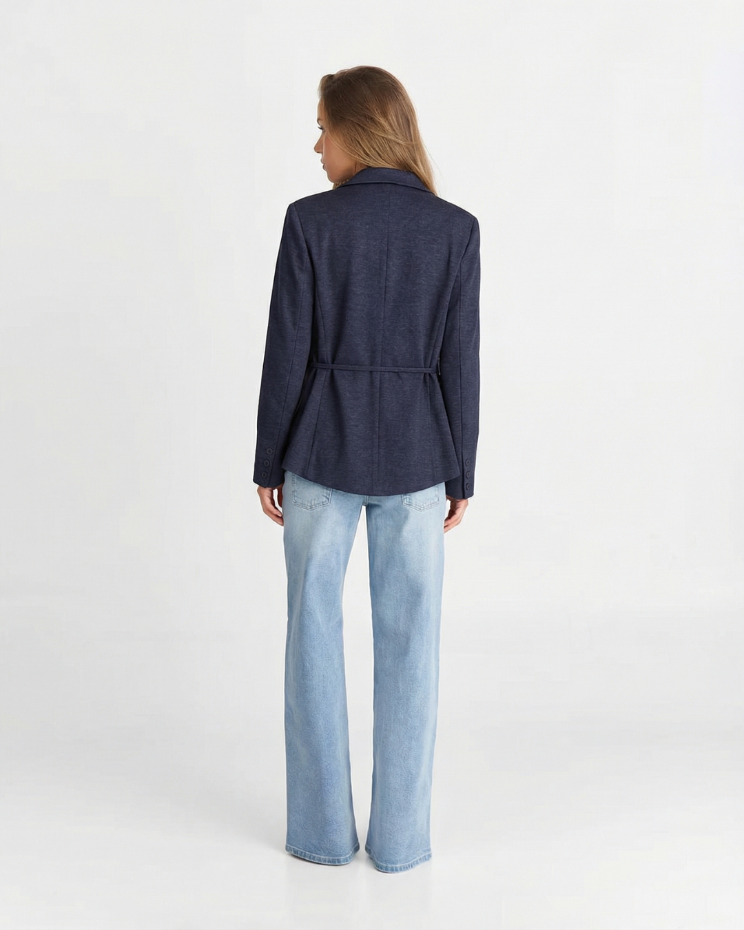Josephine | Tailored Belted Jersey Blazer