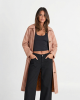 Mabel | Longline Gingham Check Shacket