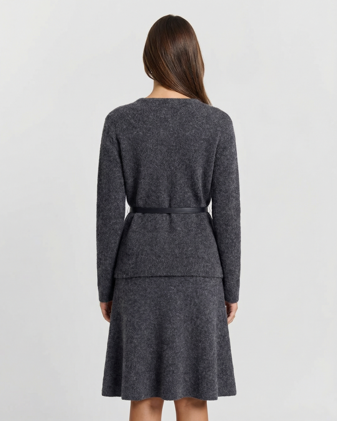 Lyla | Notched V-Neck Soft Knit Co-ord Set
