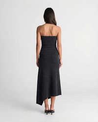 Millie | Jersey Asymmetric Wrap Midi Skirt