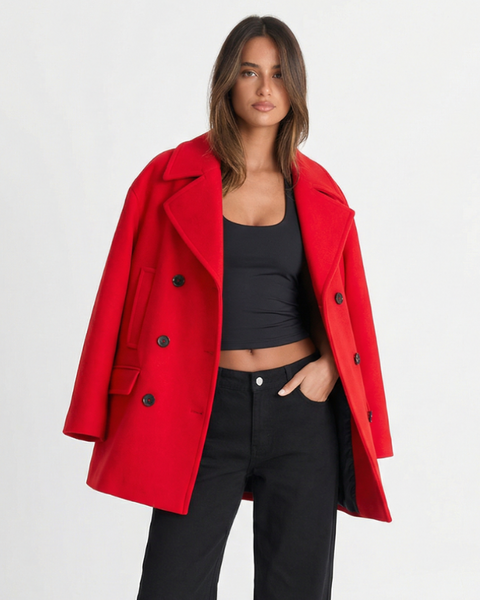 Lara | Double Breasted Longline Coat