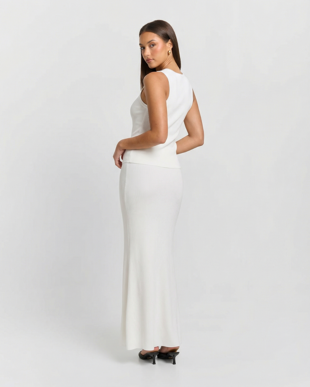 Ada | Ribbed Knit Midi Co-ord Set