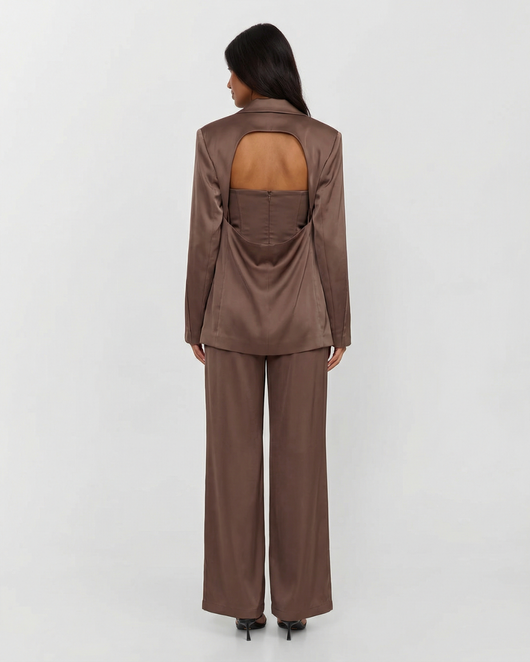Wren | Satin Lapel Tailored Co-ord Set