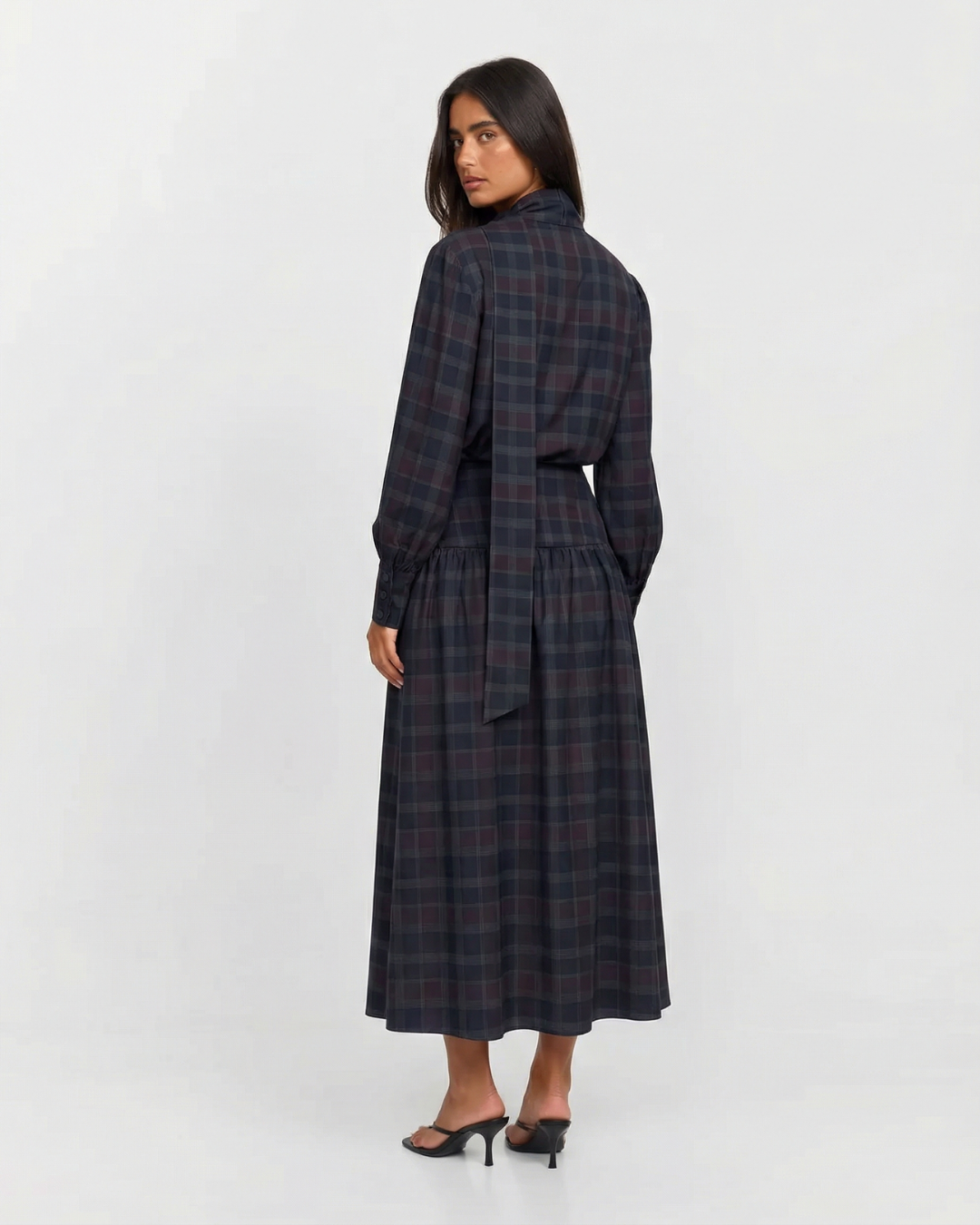Anna | Plaid Woven Top Midi Skirt Co-ord Set