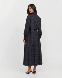 Anna | Plaid Woven Top Midi Skirt Co-ord Set