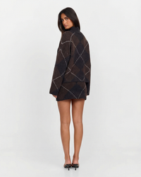 Penelope | Textured Knit Top Mini Skirt Co-ord Set