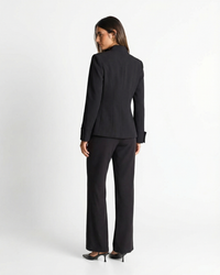 India | Mandarin Collar Gold Button Blazer