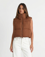 Sophie | Cropped Quilted Puffer Vest