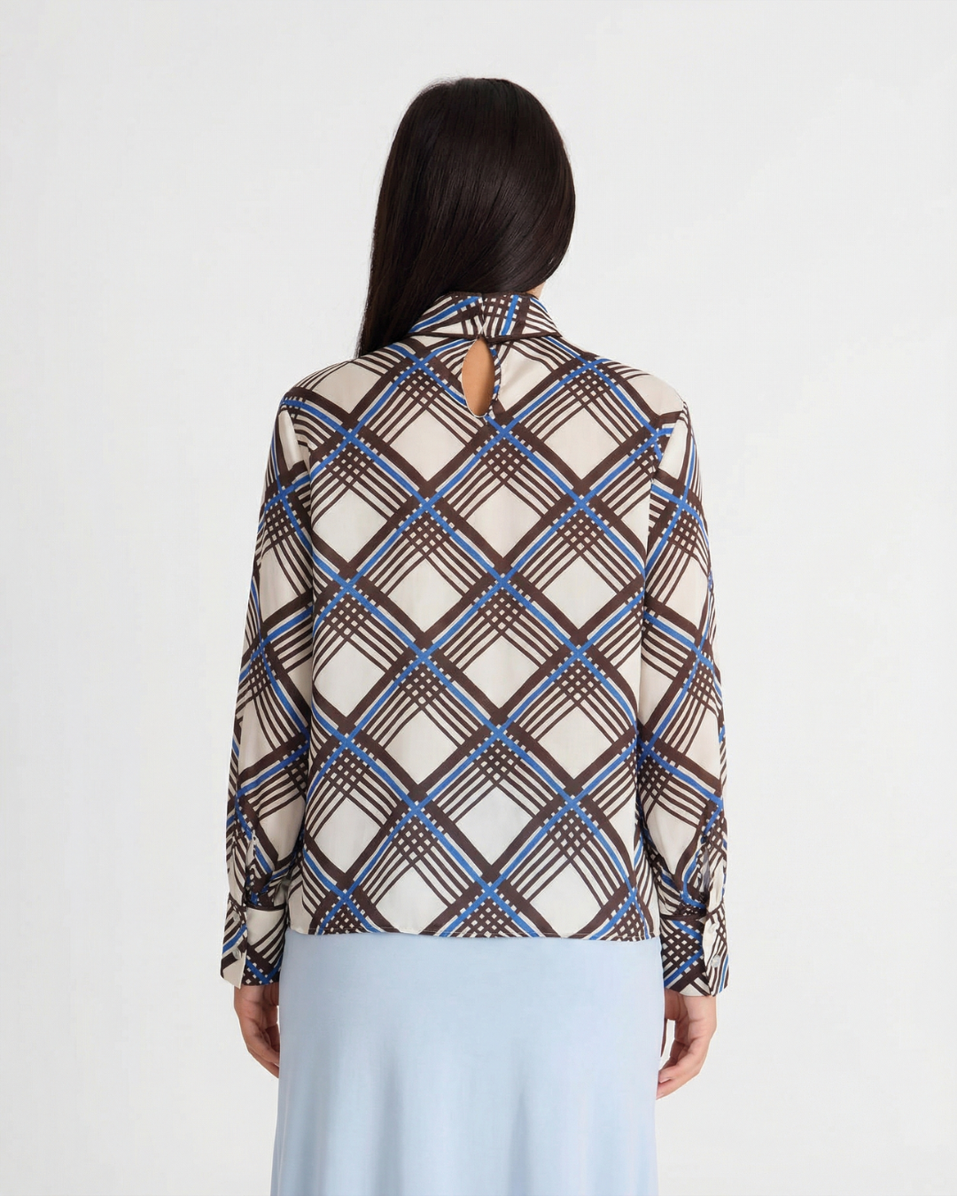 Nell | Plaid Long Sleeve Blouse