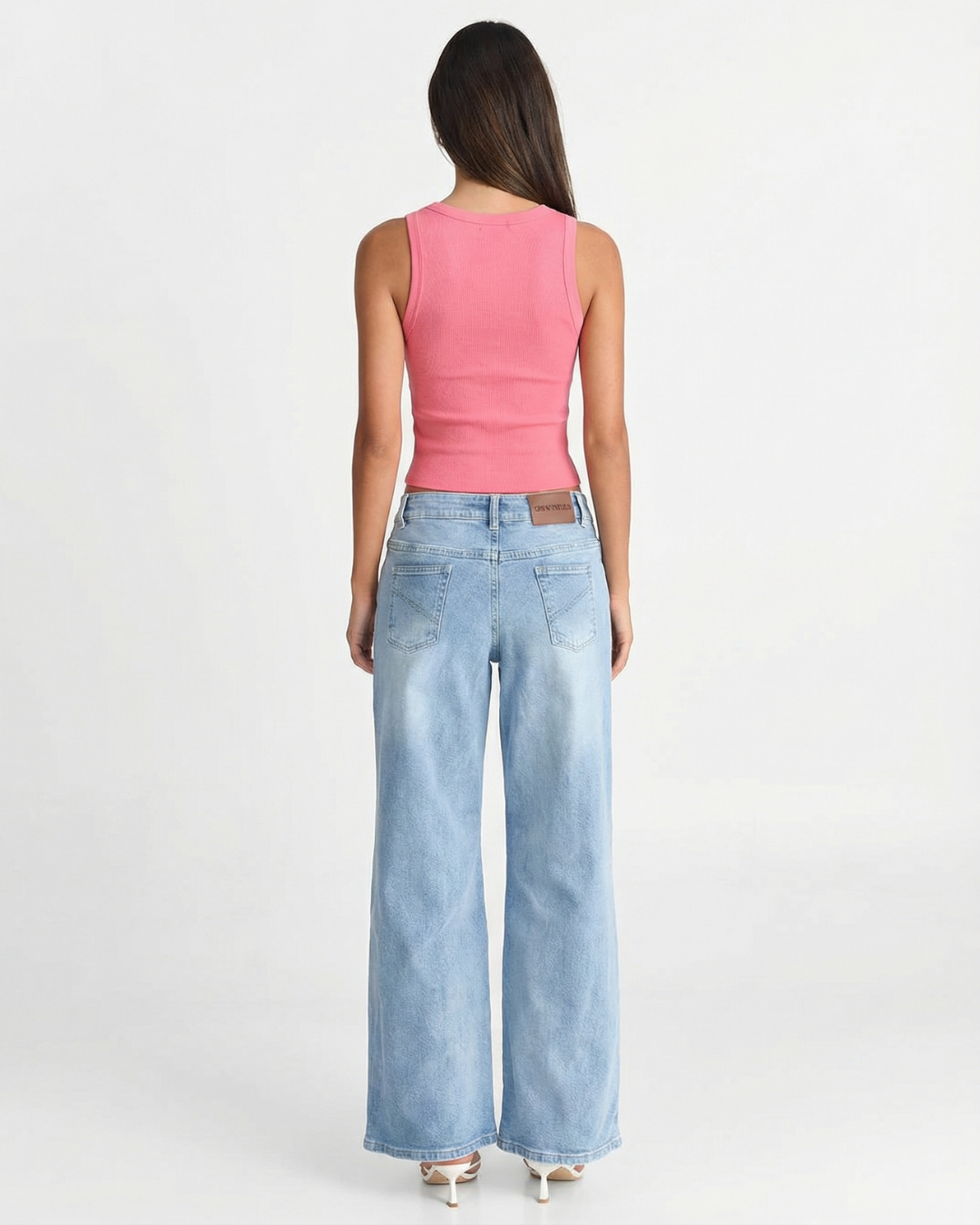 Ottilie | Ribbed Crew Neck Fitted Tank Top