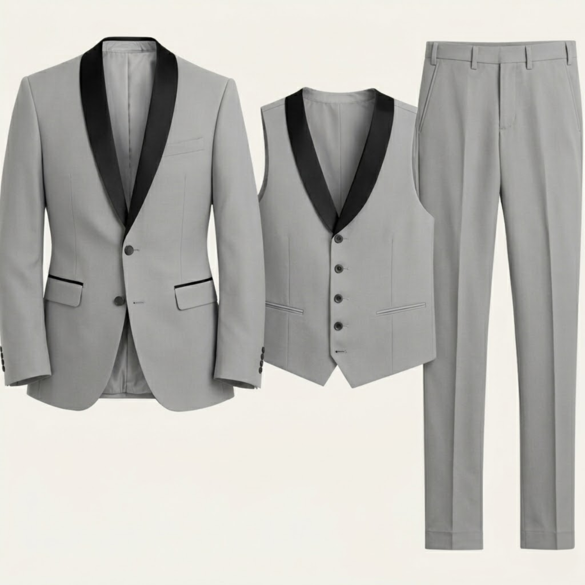 Octavius | Men's Classic 3 Piece Suit Set with Blazer, Gilet and Trousers