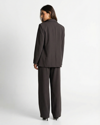 Emily | Oversized Double-Breasted Blazer and Wide Leg Trousers Set