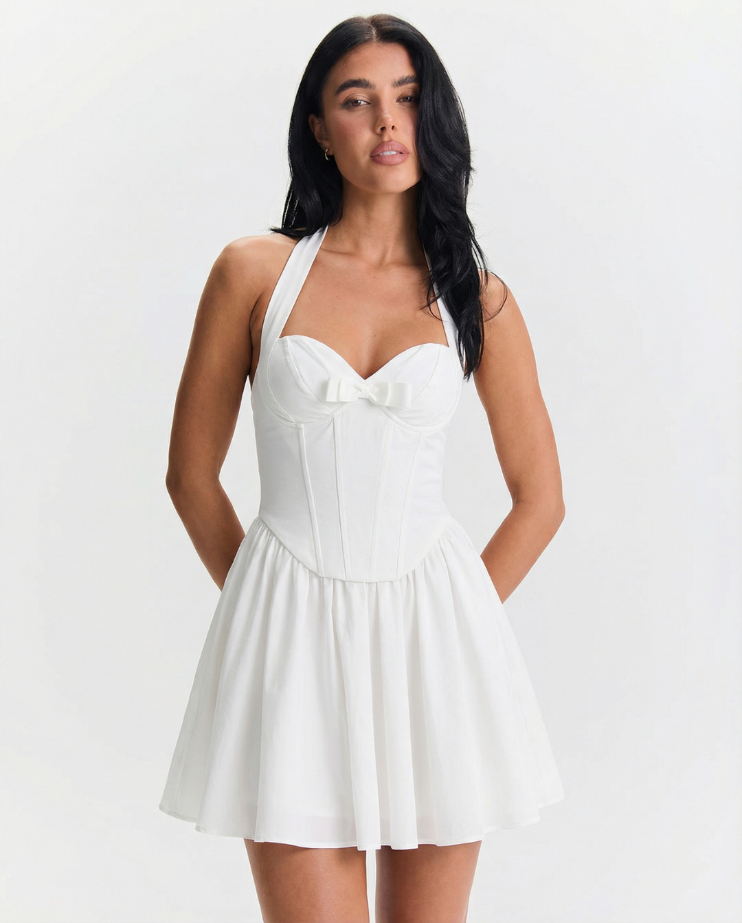 Elspeth | Sweetheart Halter Neck Mini Dress