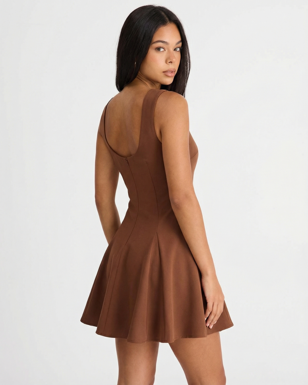Mollie | Cut Out Pleated Mini Dress