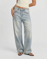 Mabel | Wide Leg Mid Rise Jeans