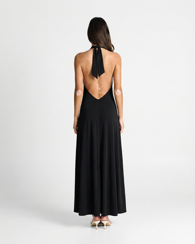Saffron | halter neck dress