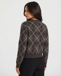 Cressida | Relaxed Argyle Knit Top