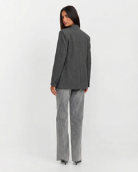 Isla | Stand Collar Asymmetric Tailored Blazer