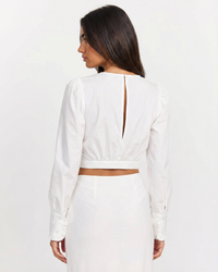 Juno | Cropped Puff Sleeve Top