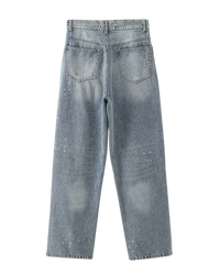 Ada | High Rise Straight Leg Grey Jeans