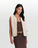 Myla | Zip-Up Textured Knit Vest