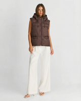 Bella | Hooded Cropped Puffer Vest
