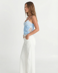 Elspeth | Scalloped Lace Trim Satin Camisole