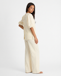 Millie | Embossed Floral Puff Sleeve Co-ord Set
