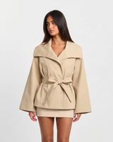 Beatrice | Belted Cropped Blazer