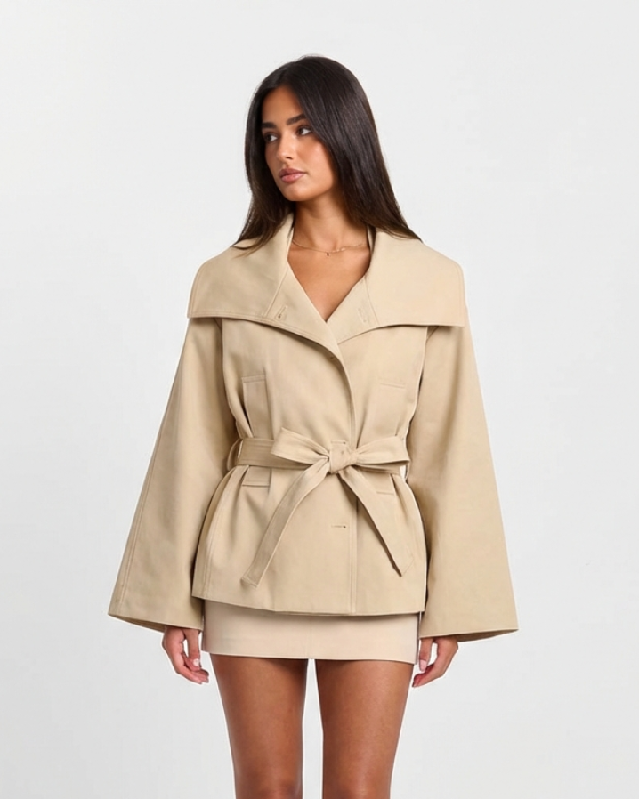 Beatrice | Belted Cropped Blazer