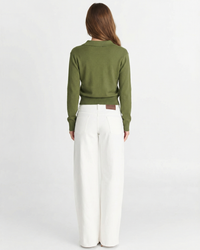 Elsie | Collared V-Neck Knit Top