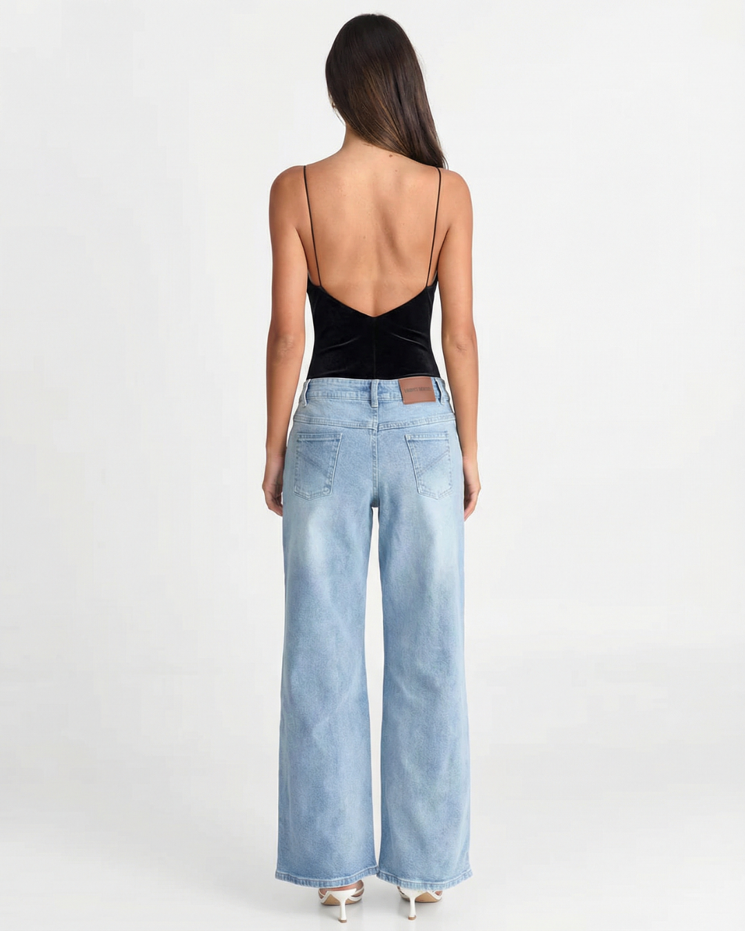 Eva | Velvet-Touch Sweetheart Corset Top in Black & Purple