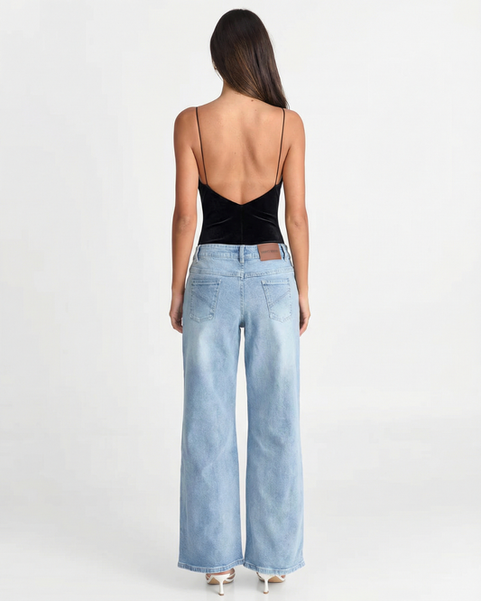 Rhea | Elegant Velvet Corset Top Black Spaghetti Strap