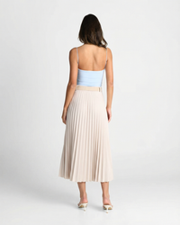 Tessa | Fine Pressed Pleat Midi Skirt