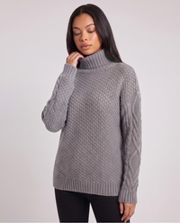 Ligeia | Women's Turtleneck Textured Knit Jumper
