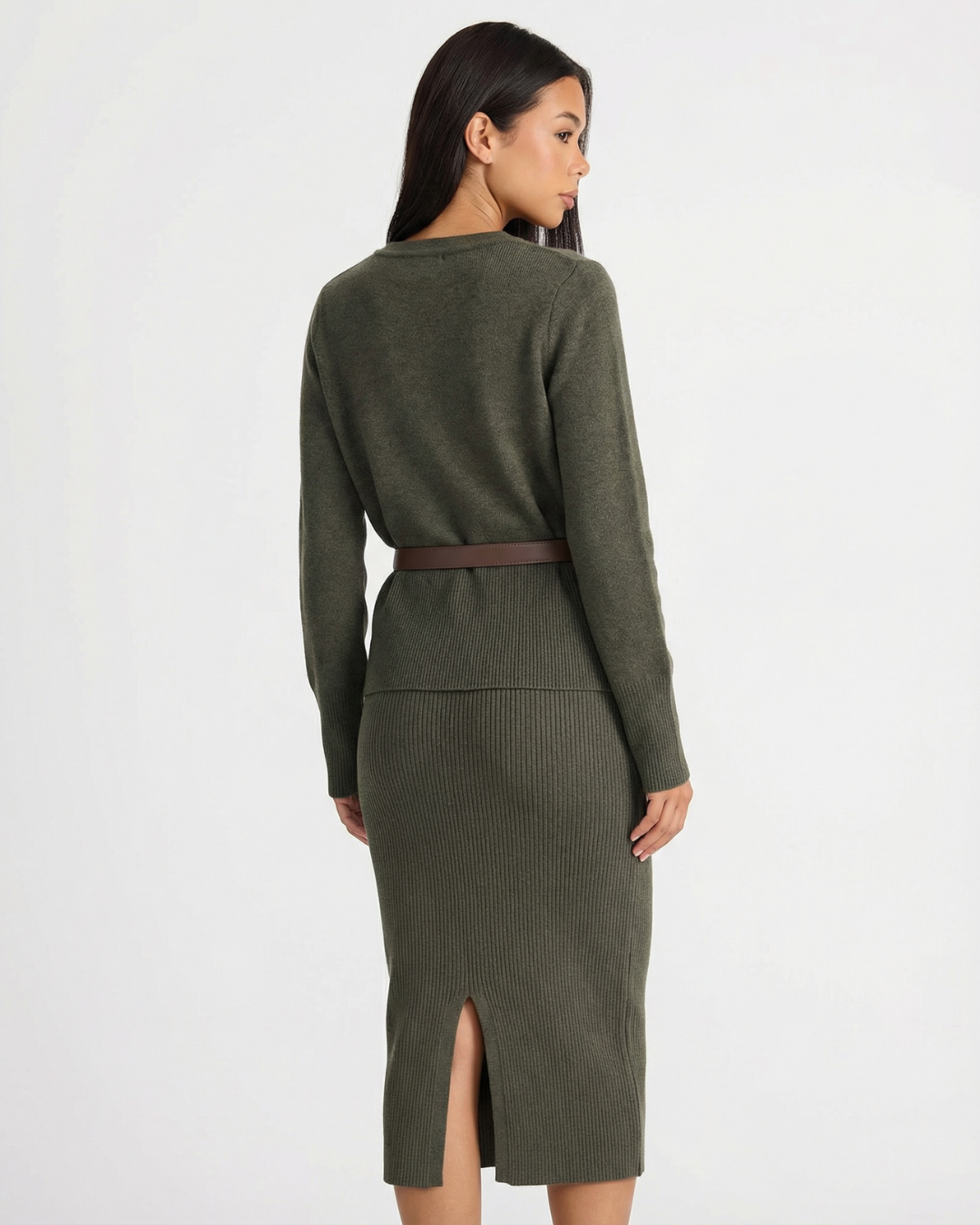 Phoebe | Argyle Fine Gauge Knit Cardigan Co-ord Set